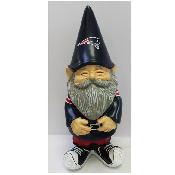 New England Patriots Good Luck Gnome Statue NFL Stocking Stuffer - Picture 1 of 4